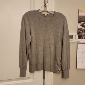 Michael Kors Women's Gray Scoopneck Sweater Size M NWOT